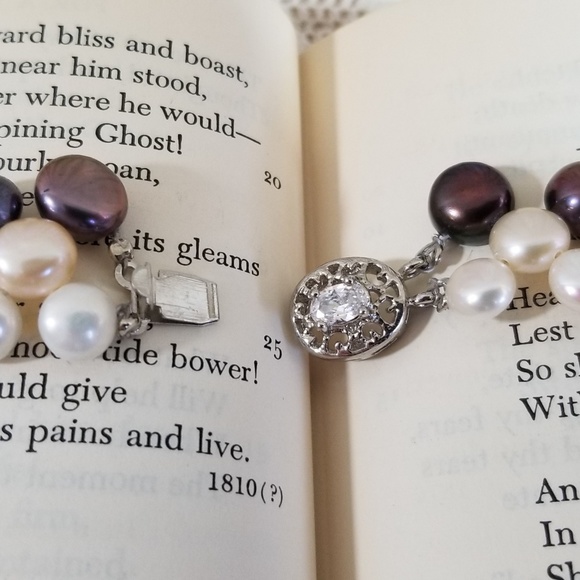 {nwt} Cultured Saltwater Pearl Statement Necklace - Picture 5 of 5